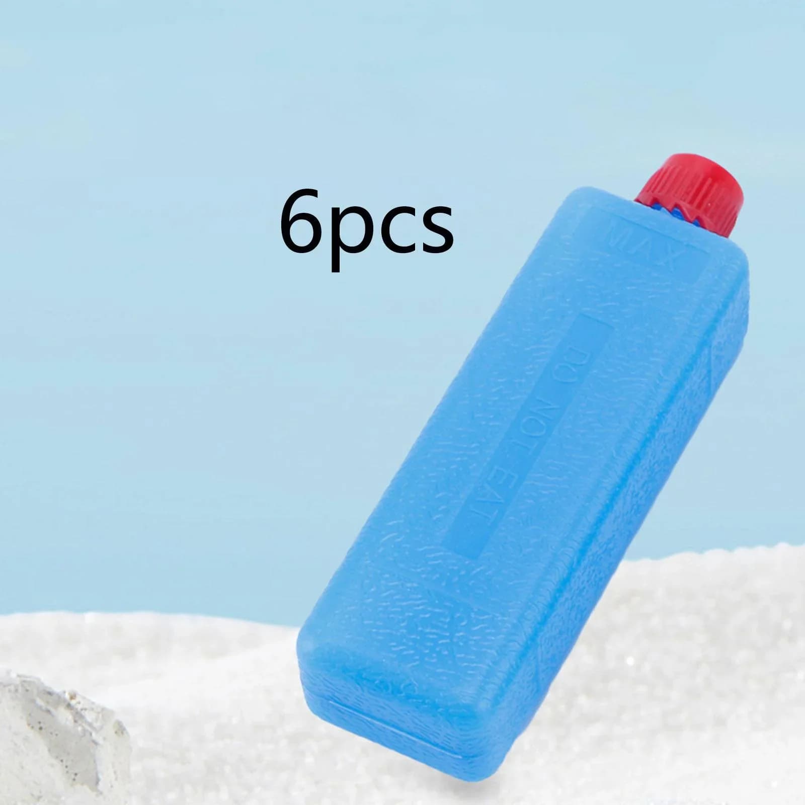 6-12PCS Επαναχρησιμοποιούμενα Παγοκύστες Ορθογώνια Πακέτα Πάγου για Κατάψυξη για Κάμπινγκ, Πικνίκ, Μπάρμπεκιου, Ταξίδια, Πακέτο Ψύξης Πάγου