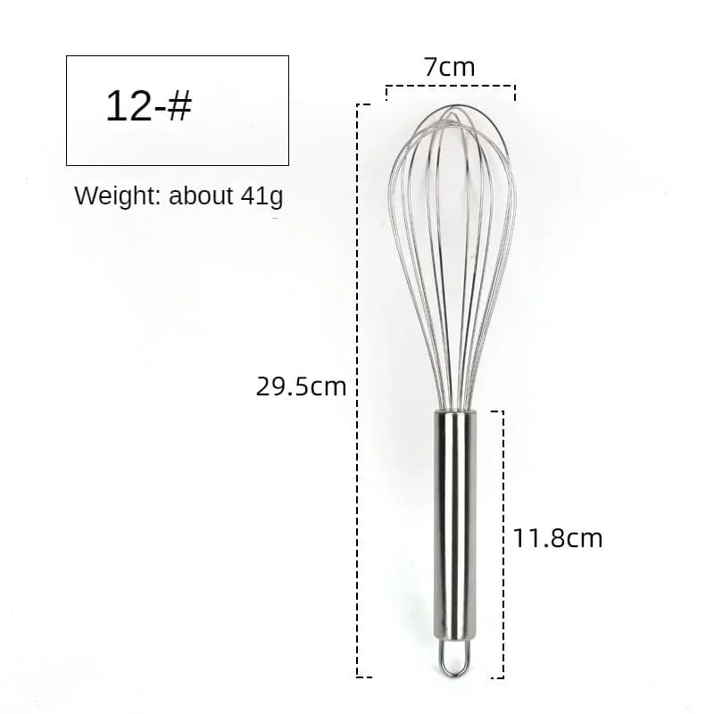 Ανοξείδωτο ατσάλινο σύρμα αυγών 6/8/10/12 Inch, χειροκίνητο μίξερ ballon για ψήσιμο, μαγείρεμα, κρέμα, βούτυρο, γάλα, ζύμη, εργαλείο κουζίνας