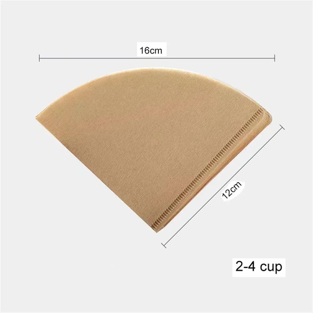 40/100Pcs χάρτινα φίλτρα καφέ σε σχήμα V, αλευκάνιστα, μιας χρήσης, food grade, V60 φίλτρα καφέ για pour over καφετιέρα, drip coffee