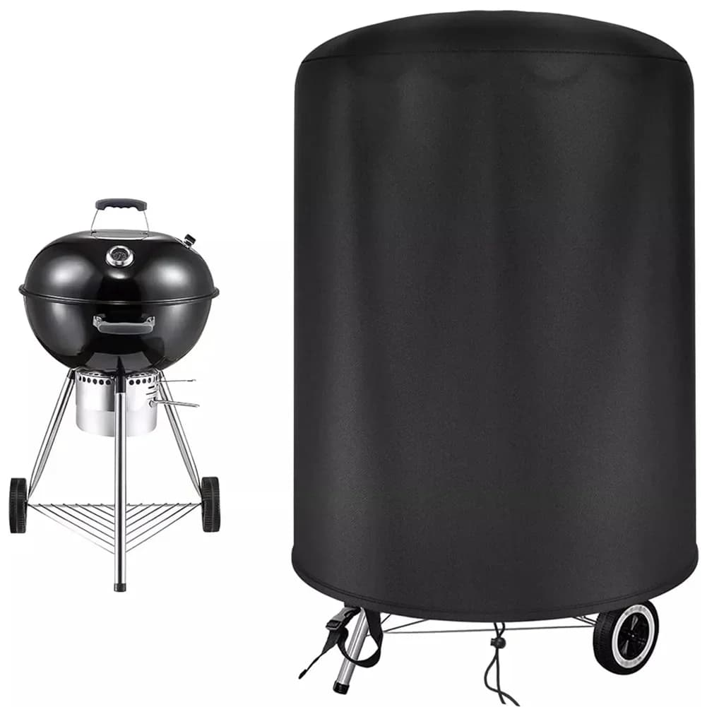 Raweao Κάλυμμα BBQ για Βραστήρα Weber Αδιάβροχο Κάλυμμα Μπάρμπεκιου Στρογγυλό Εξωτερικού Χώρου Προστατευτικό από τη Βροχή Κάλυμμα Oxford για Μπάρμπεκιου 57Cm