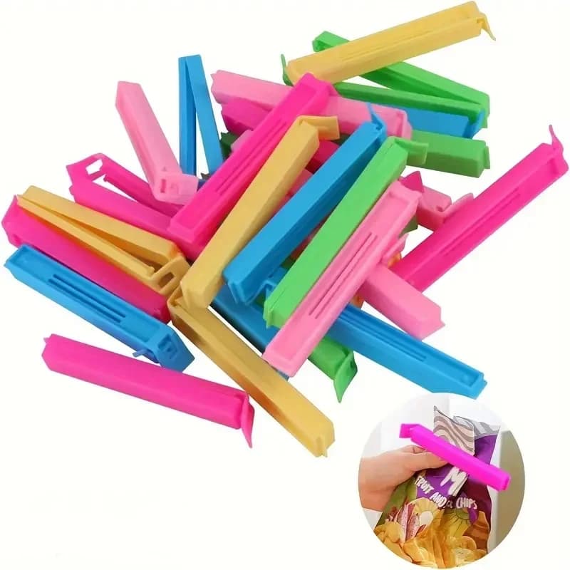 5-30pcs πολύχρωμα κλιπ σφράγισης, αδιάβροχο για την υγρασία, για διατήρηση φρεσκάδας, σφιγκτήρας για σακούλες σνακ, κλιπ στεγανοποίησης για πλαστικές σακούλες, επαναχρησιμοποιούμενο αξεσουάρ κουζίνας
