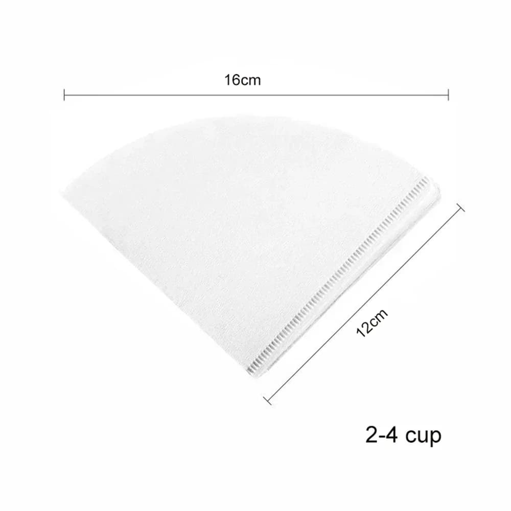 40/100Pcs χάρτινα φίλτρα καφέ σε σχήμα V, αλευκάνιστα, μιας χρήσης, food grade, V60 φίλτρα καφέ για pour over καφετιέρα, drip coffee