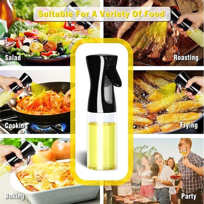 1pc μπουκάλι ψεκασμού λαδιού 100/200/300/500ml για κουζίνα και οικιακή χρήση, βρώσιμο ελαιόλαδο, ψεκαστήρας λαδιού, δοχείο ομίχλης, μπουκάλι ψεκασμού για air fryer