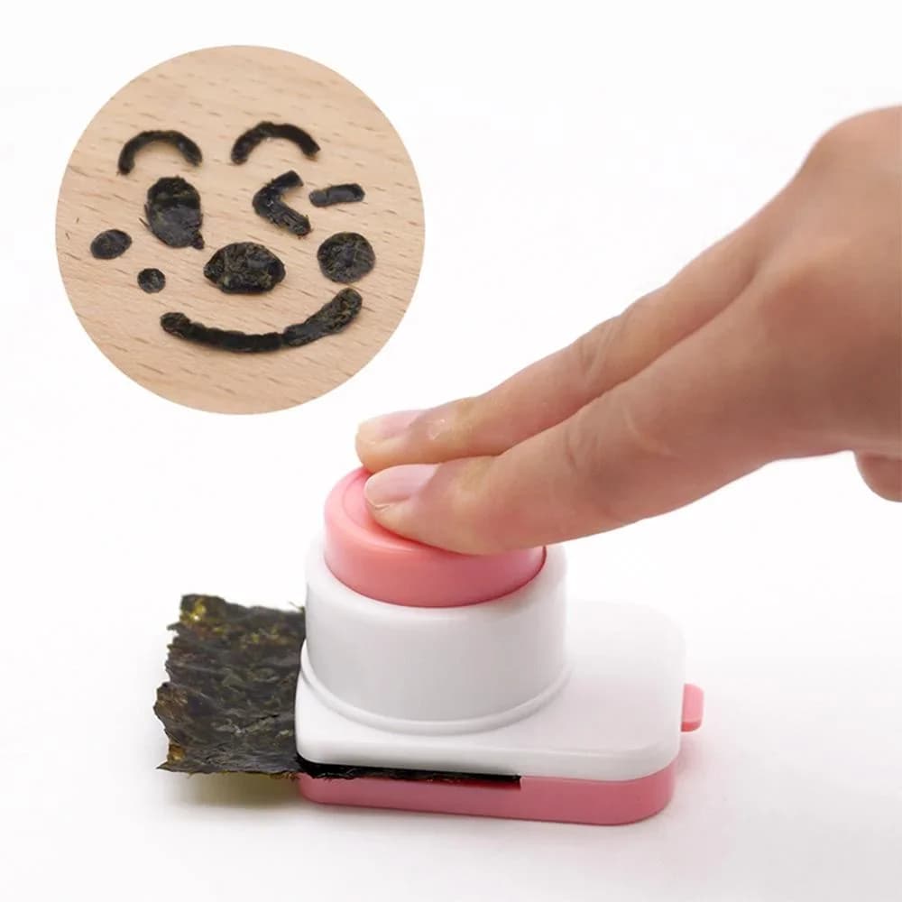 DIY κόφτης nori για φύκια, καλούπια ρυζομπάλας με χαμογελαστό πρόσωπο, καρτούν onigiri, ανάγλυφη συσκευή, καλούπι sushi, διακόσμηση bento