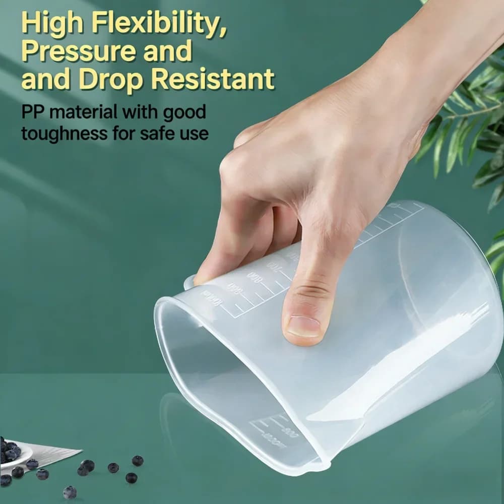 Μεζούρα κουζίνας 100-5000ml, χωρίς καπάκι με καπάκι, κλίμακα, PC, ανθεκτική σε υψηλή θερμοκρασία, πλαστικό δοχείο για γάλα και τσάι