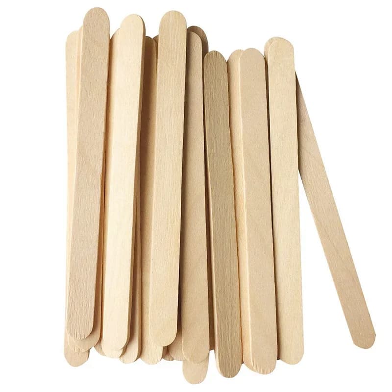 Leeseph Ξύλινα ραβδιά για παγωτό Craft Sticks, μήκους 11.4cm, για παγωμένα γλύκισματα, καλούπια ρητίνης για ποτά, χειροποίητα εργαλεία