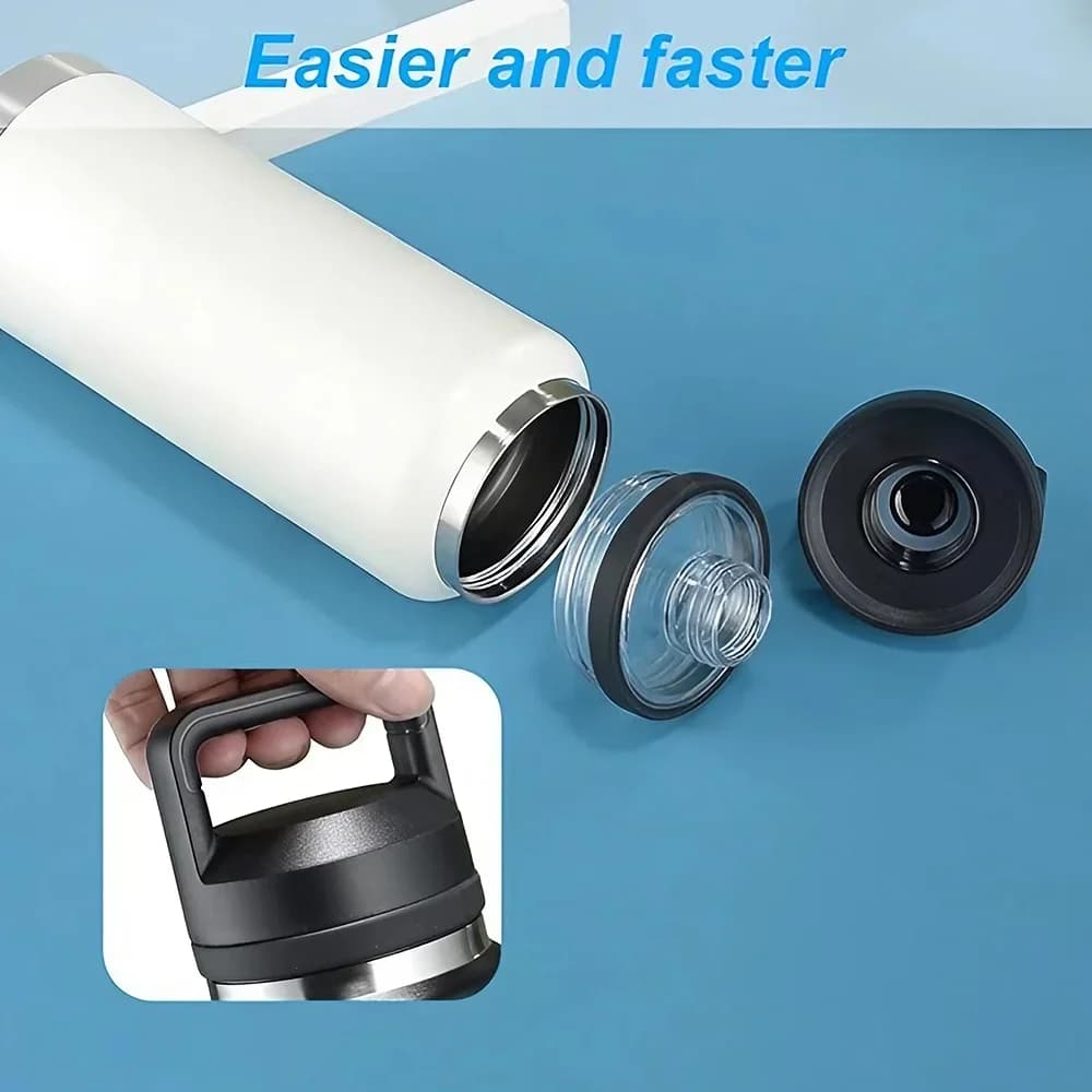 1pc 2pc 3pc Καπάκι αντικατάστασης Rambler Chug, συμβατό με μοντέλα YT 18oz, 26oz, 36oz, 64oz - αξεσουάρ καπακιού αθλητικού ποτηριού