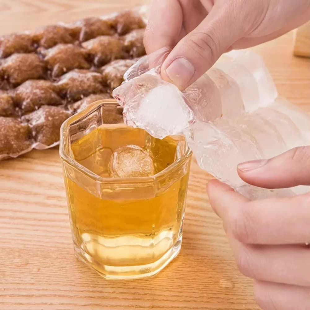 10-100 τεμ./πακέτο μιας χρήσης σακούλα πάγου, καλούπι πάγου σε πλέγμα, μπάρα, αυτοσφραγιζόμενη σακούλα για παγάκια, κουτί σακούλας παγοκύβων, βρώσιμο παγωμένο παγάκι