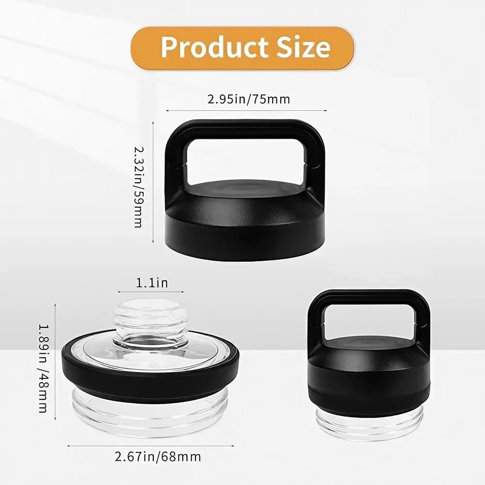 1pc 2pc 3pc Καπάκι αντικατάστασης Rambler Chug, συμβατό με μοντέλα YT 18oz, 26oz, 36oz, 64oz - αξεσουάρ καπακιού αθλητικού ποτηριού